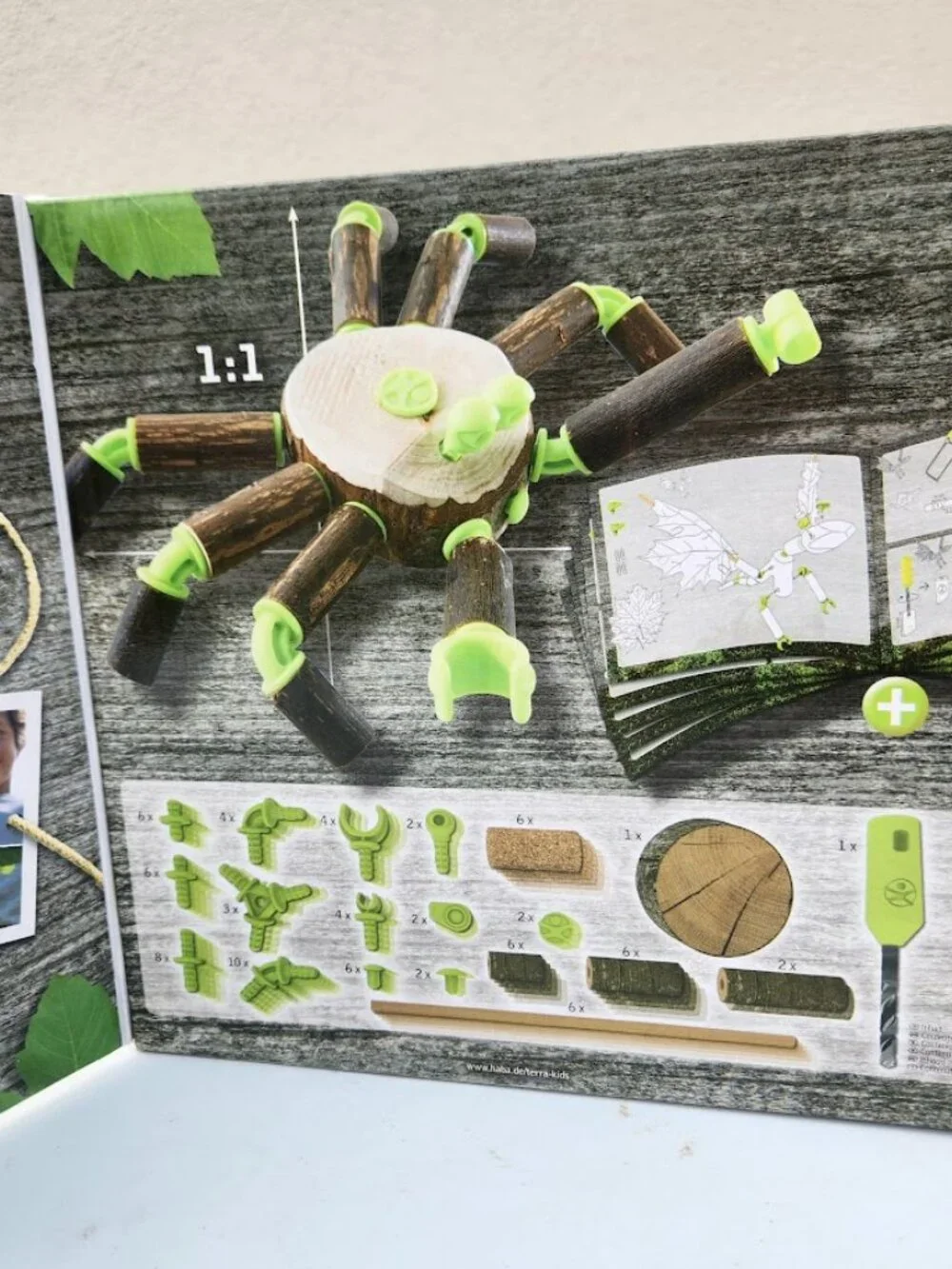 HABA Terra Kids Connectors Backyard Nature Craft Kit STEM ENGINEERING Toy NEW Mo
